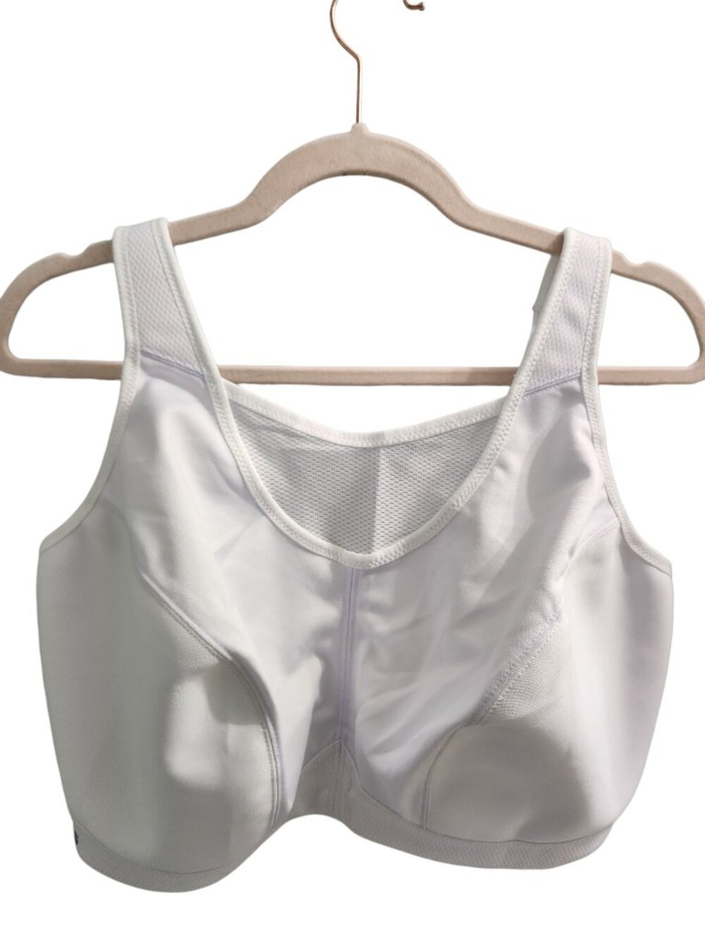 Glamorise Sports Bra 40H White Women's No Bounce Camisole High Impact 1066